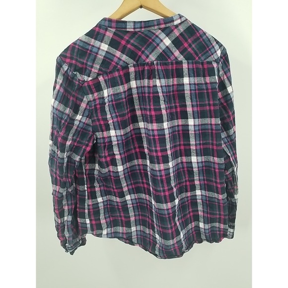 Hasting & Smith Flannel Plaid Shirt Womens 3X Long Sleeve Button Up - Picture 6 of 6